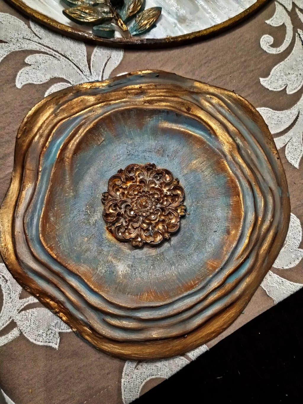 Ornate Metallic Bloom