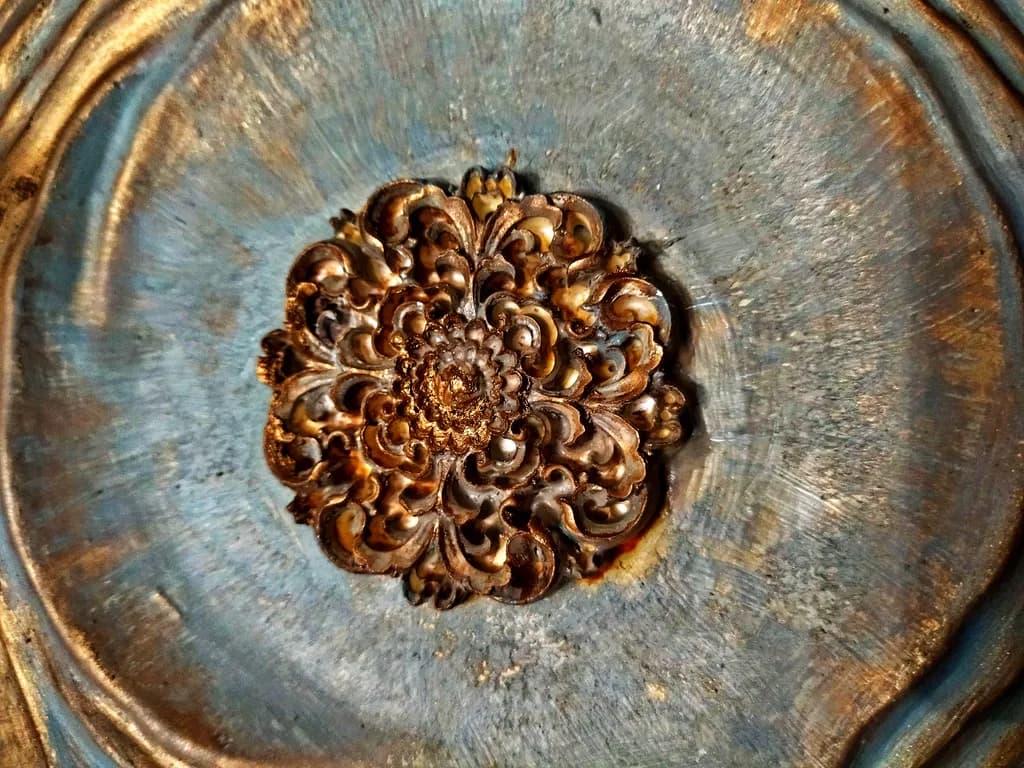 Antique Metal Rosette