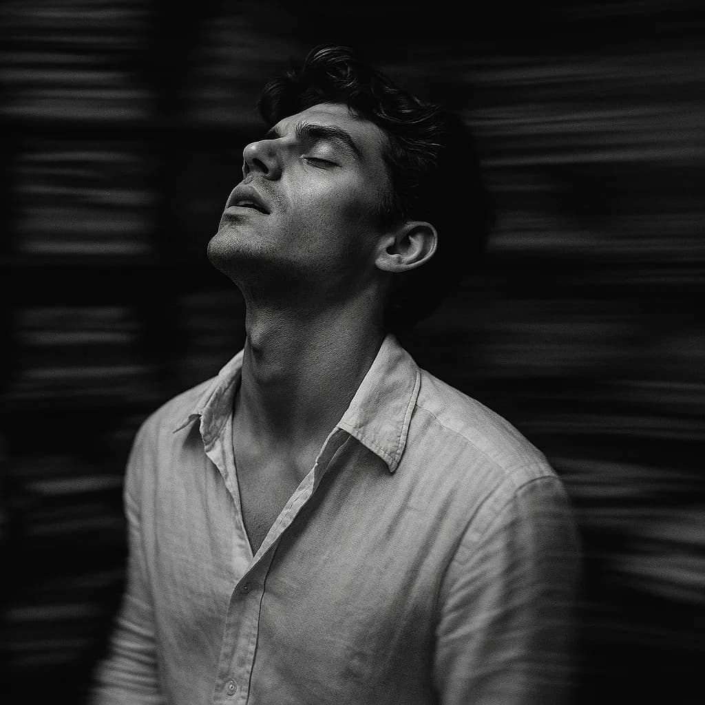 Ethereal Reverie: A Portrait of Contemplation in Motion