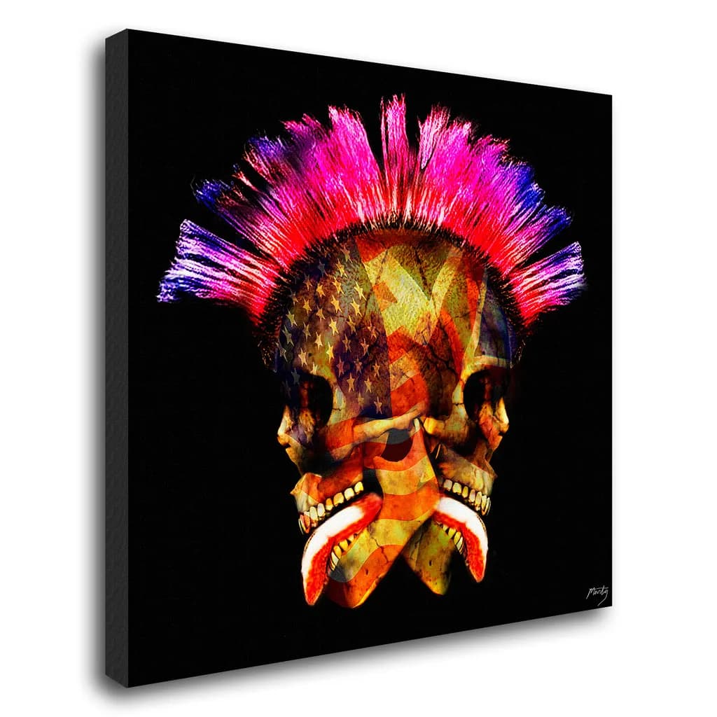 Skull Mohawk Flag