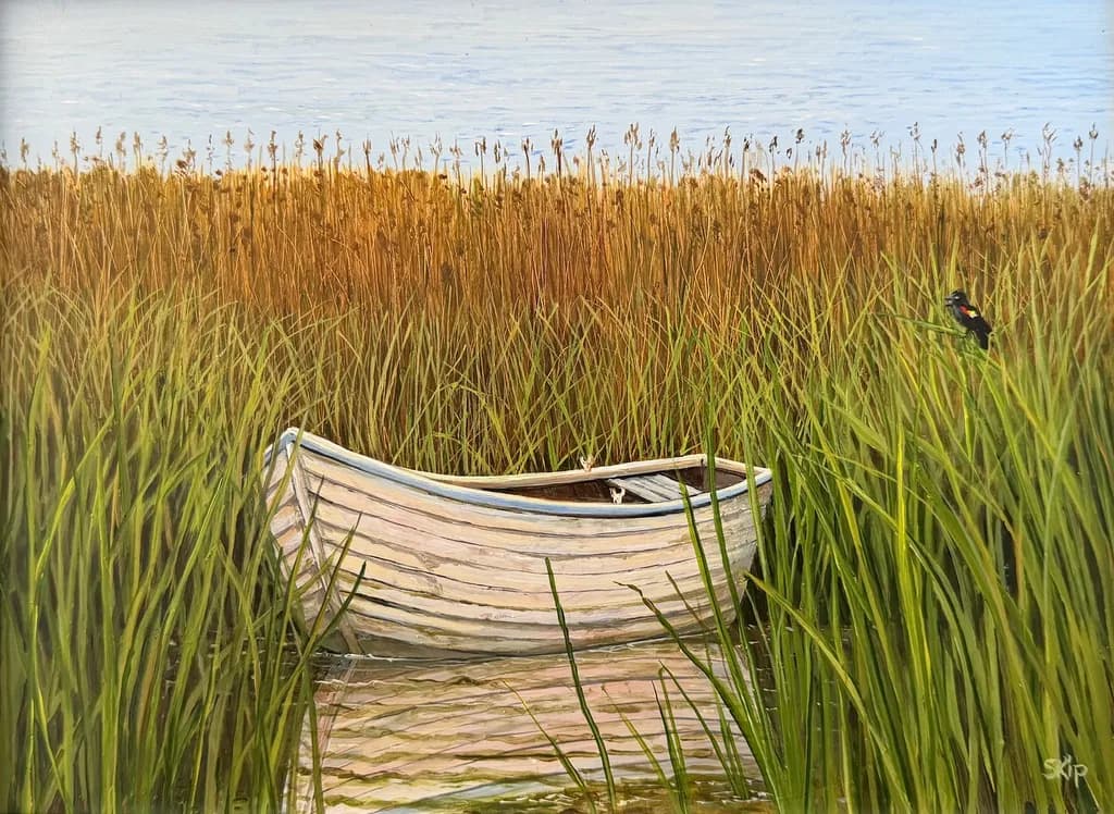 White Rowboat