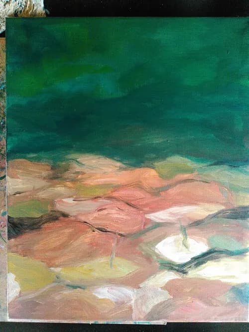 Whispers of Color: An Abstract Landscape Journey Through Texture and Emotion