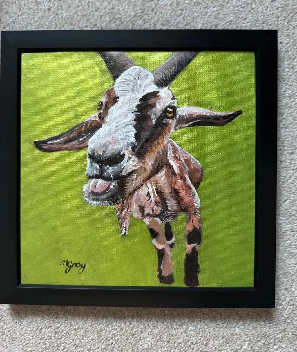 Playful Goat Portrait