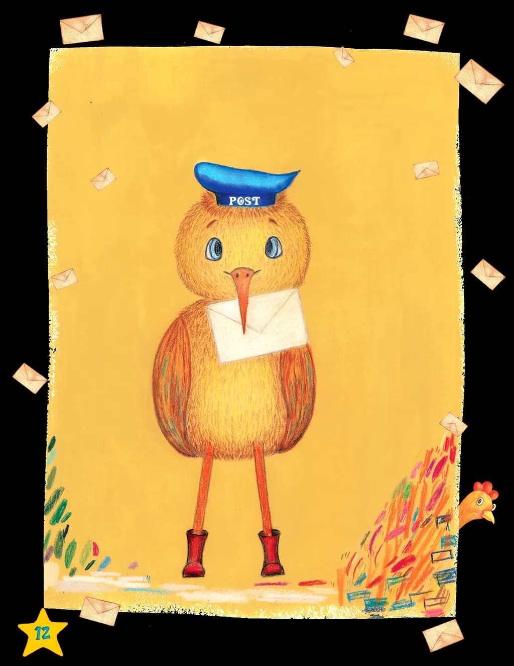 Whimsical Postbird: A Cheerful Messenger of Letters and Dreams