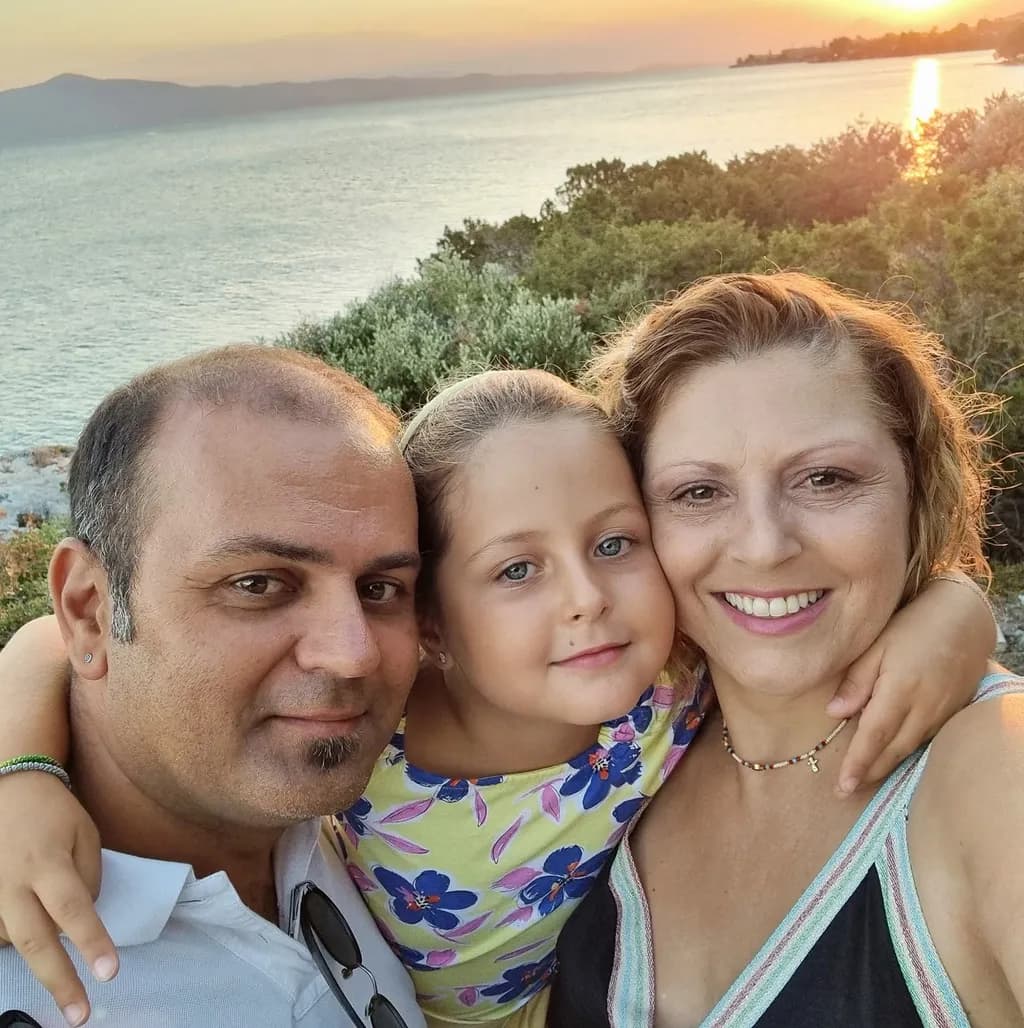 Family Sunset Moment