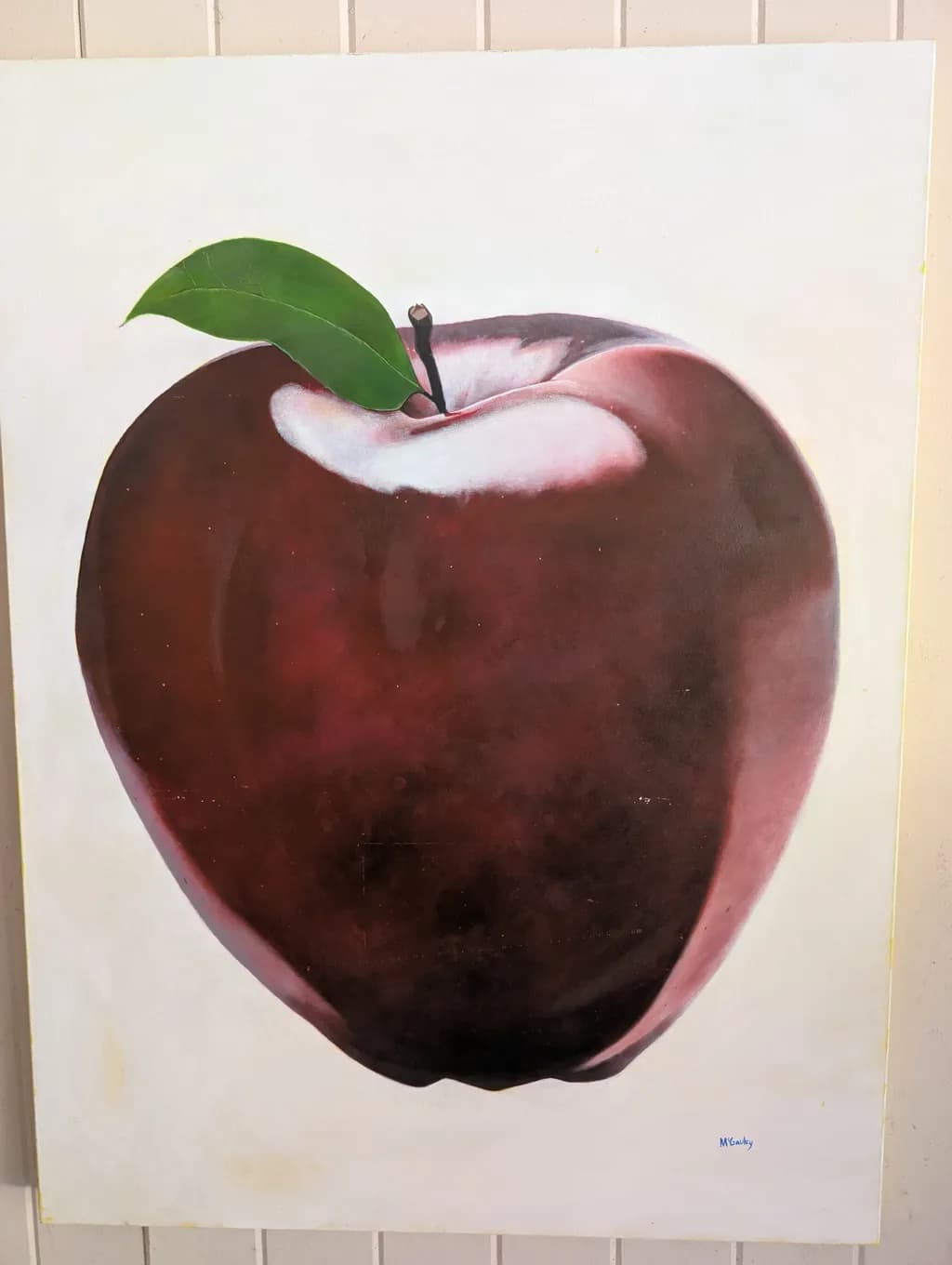Luscious Red Apple: A Study in Color and Form