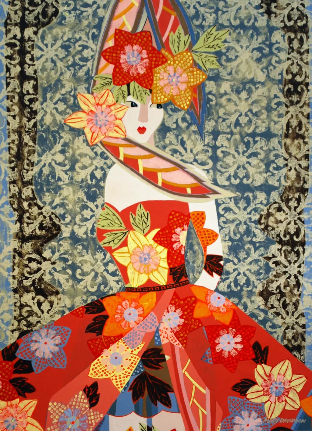Vibrant Elegance: A Floral Dance of Color and Style