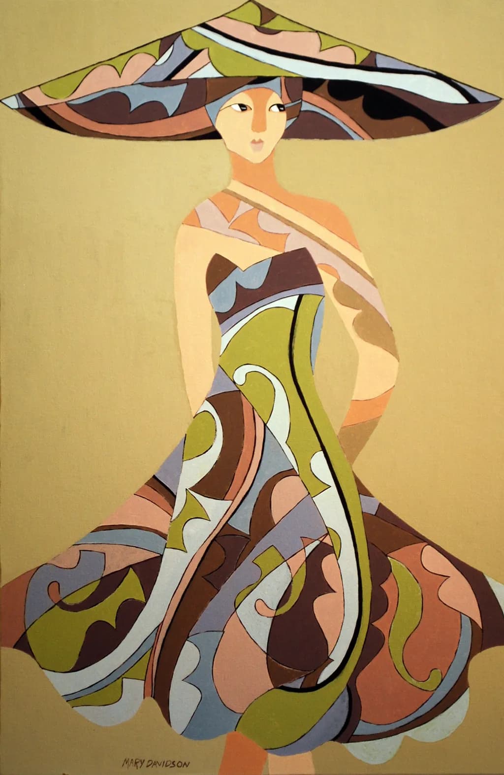 Whimsical Elegance: A Colorful Dance of Fashion and Form