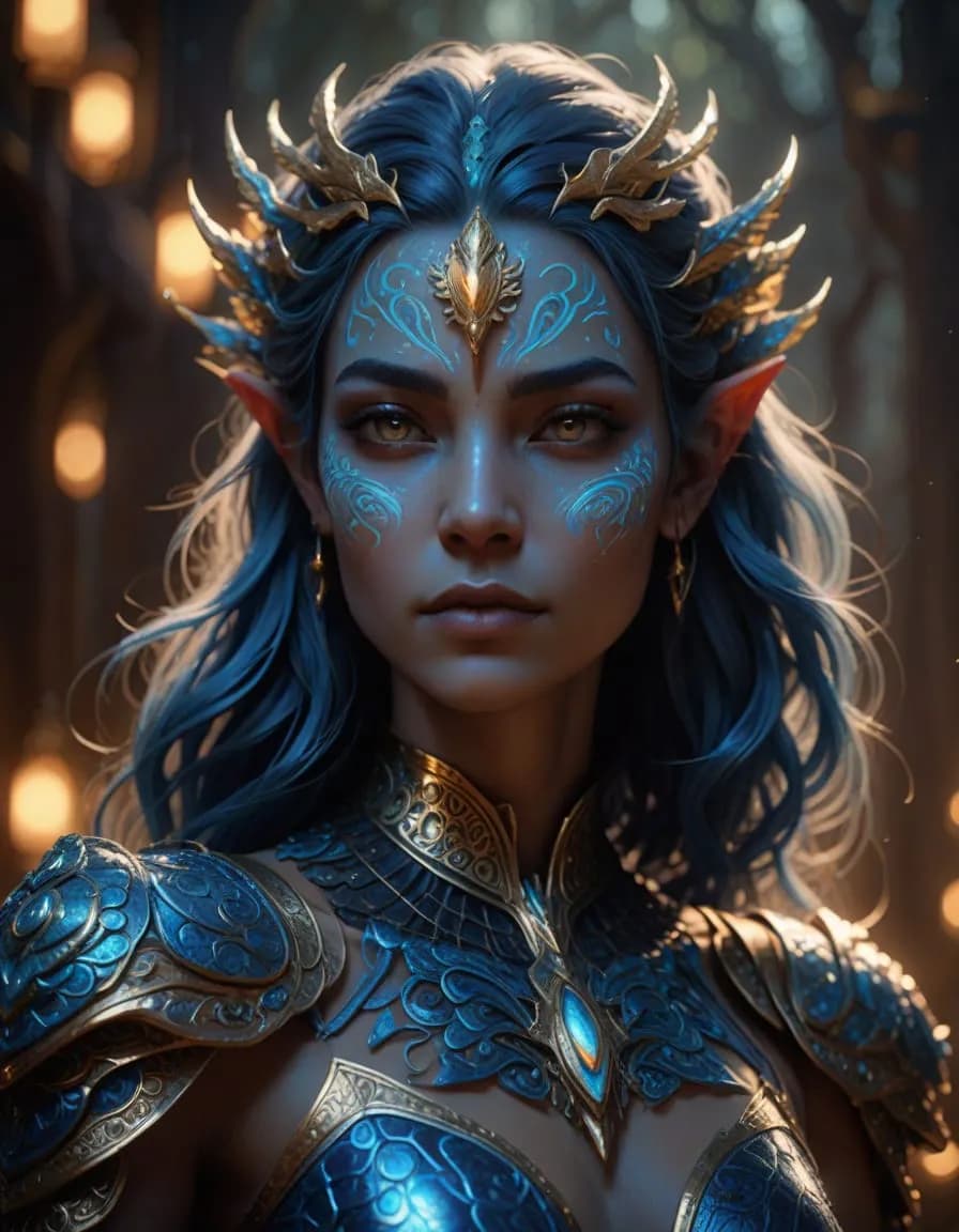 Enchanted Elegance: The Ethereal Guardian of the Forest Realm