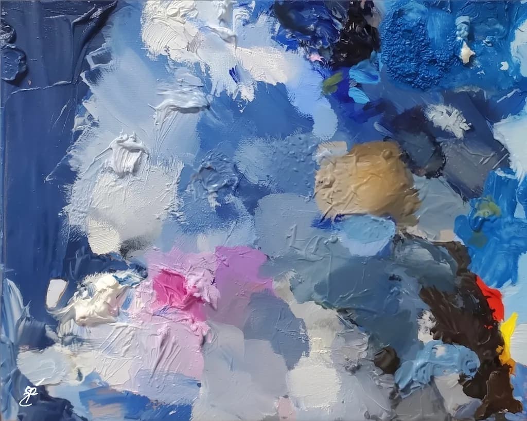Whispers of the Ocean: A Symphony in Blue and Pink