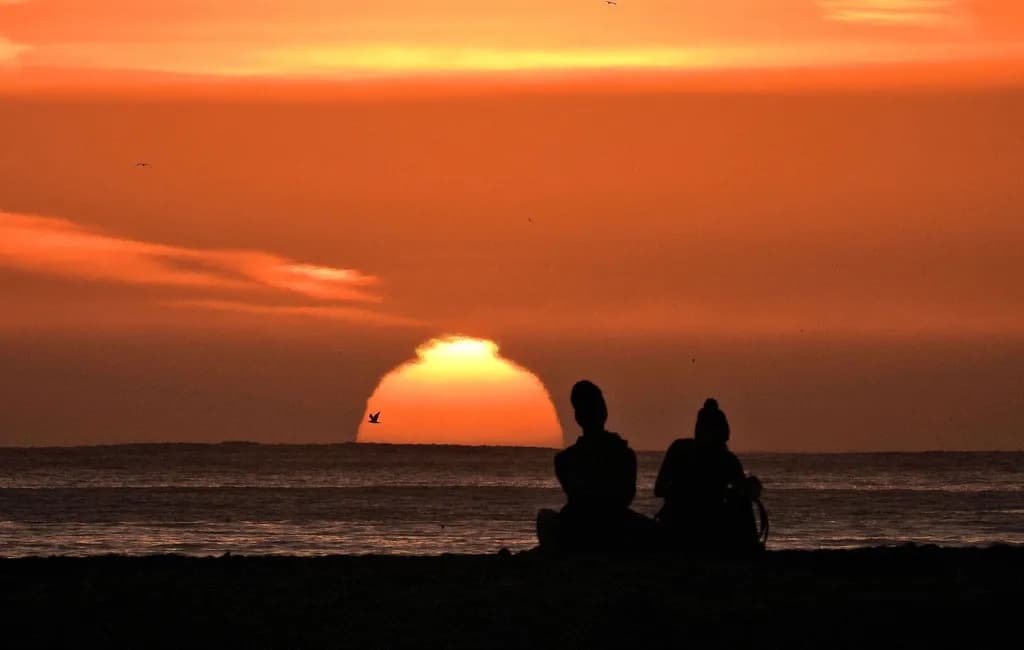 End of Day on Beach
