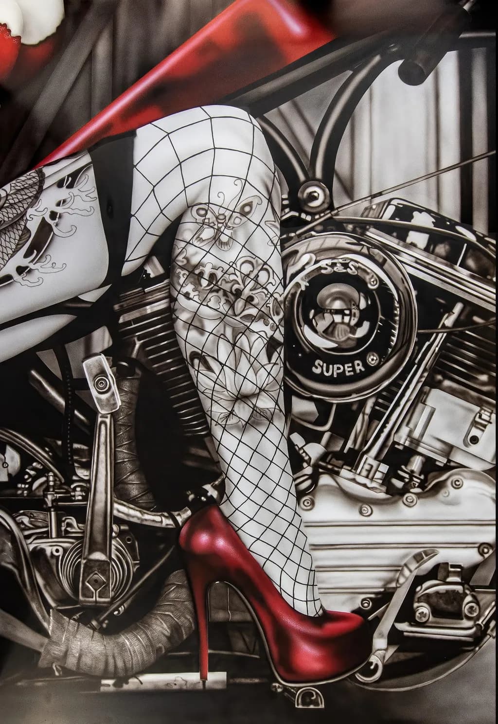 Rebel Elegance: A Fusion of Ink, Steel, and Glamour