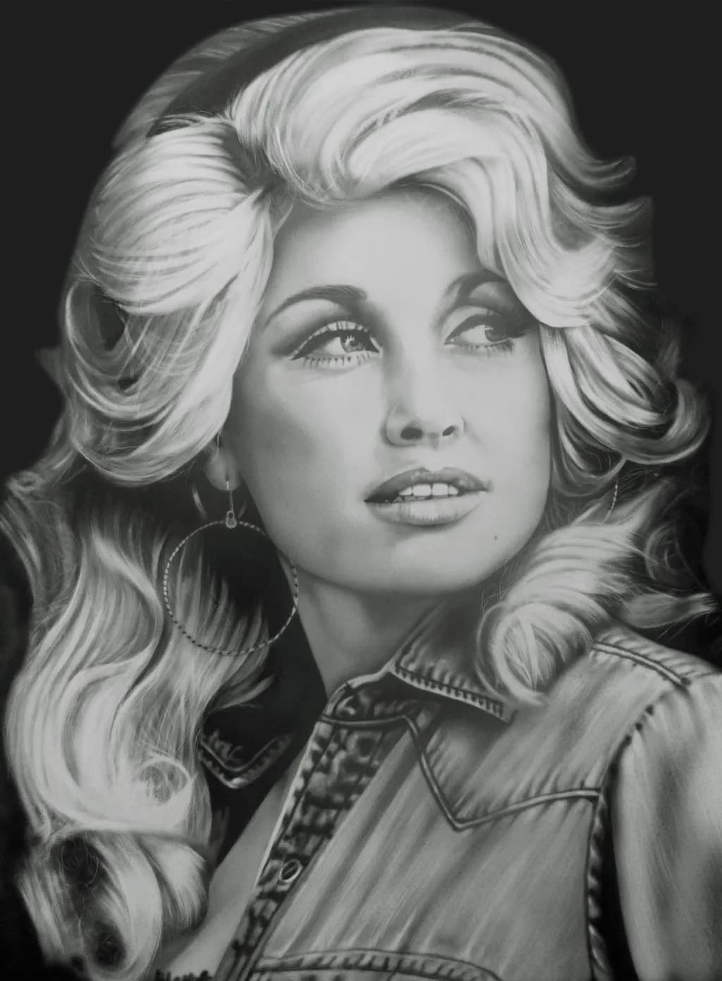 Timeless Elegance: A Monochrome Portrait of Beauty and Expression