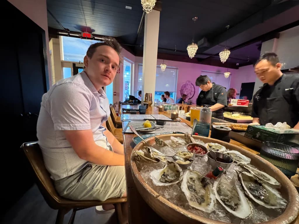 Oyster Indulgence: A Culinary Experience in a Vibrant Setting