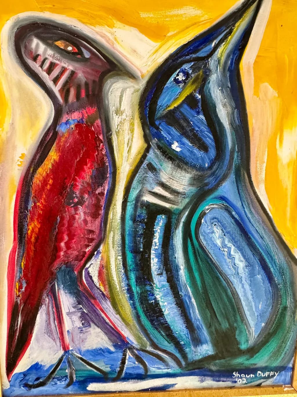 Vibrant Expressions: A Colorful Dance of Abstract Feathers
