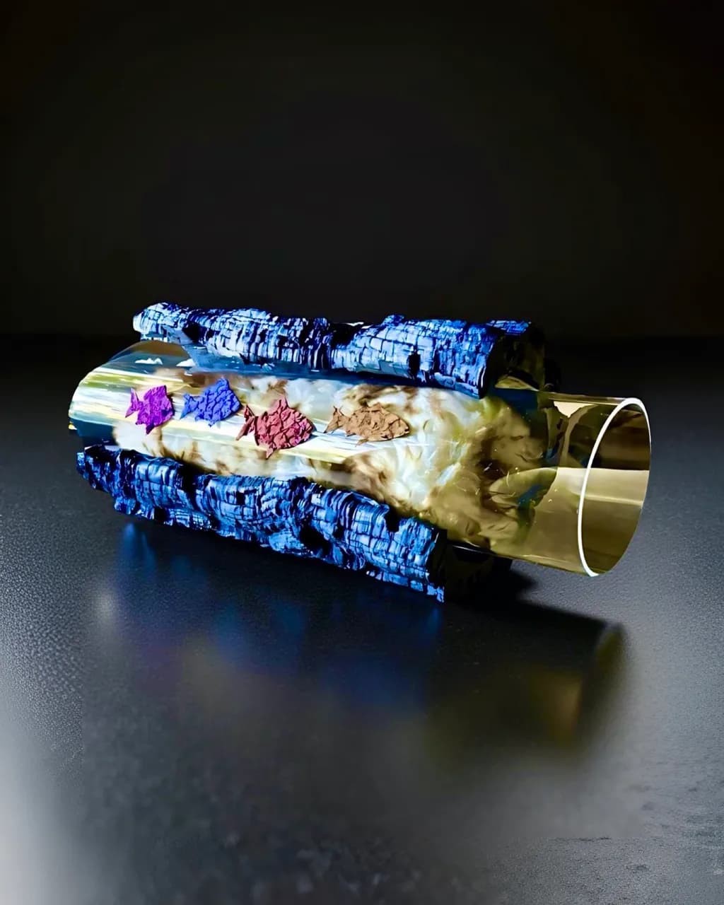 Vibrant Harmony: An Abstract Sculpture of Color and Texture