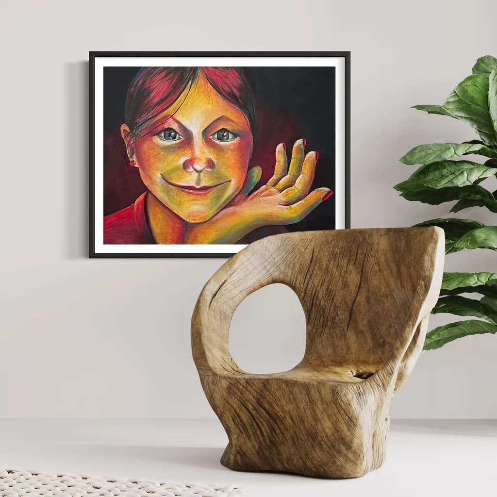 Radiant Expressions: A Colorful Portrait of Joy and Connection