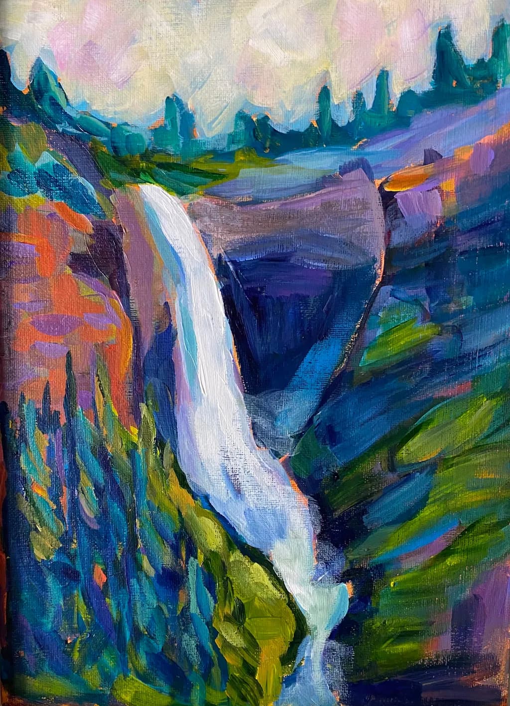 Whispers of the Cascade: A Vibrant Journey Through Nature's Palette