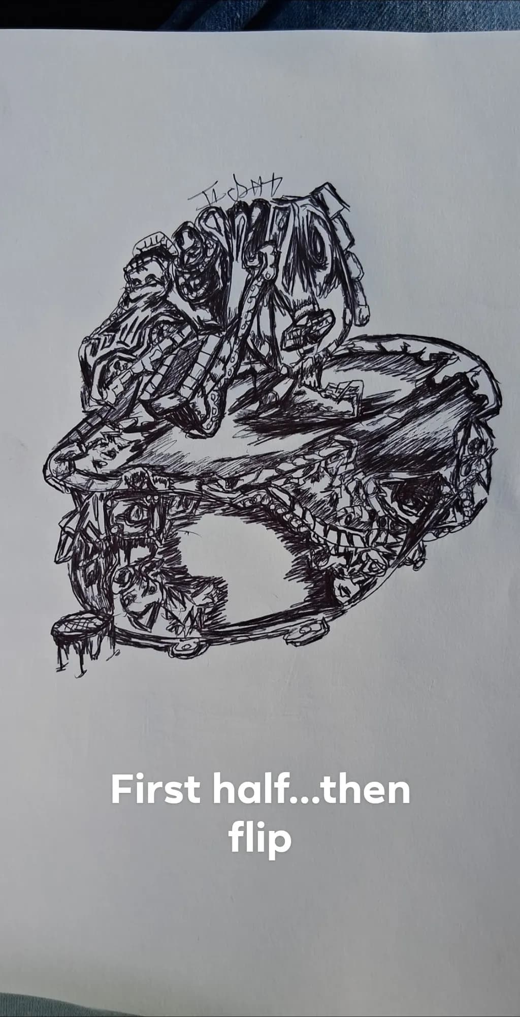 Imaginative Monochrome: A Dual Perspective in Abstract Sketching