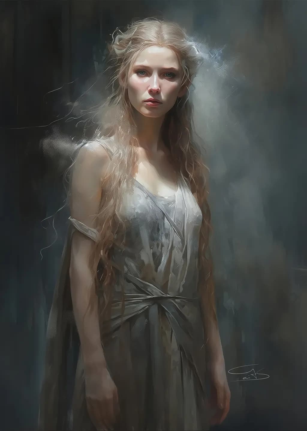 Elegant Mystic Woman Print