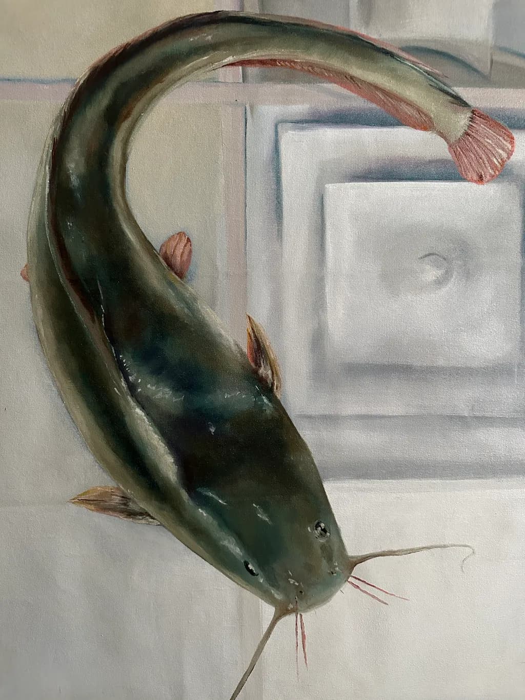 Whispers of the Deep: A Catfish's Journey Through Still Waters
