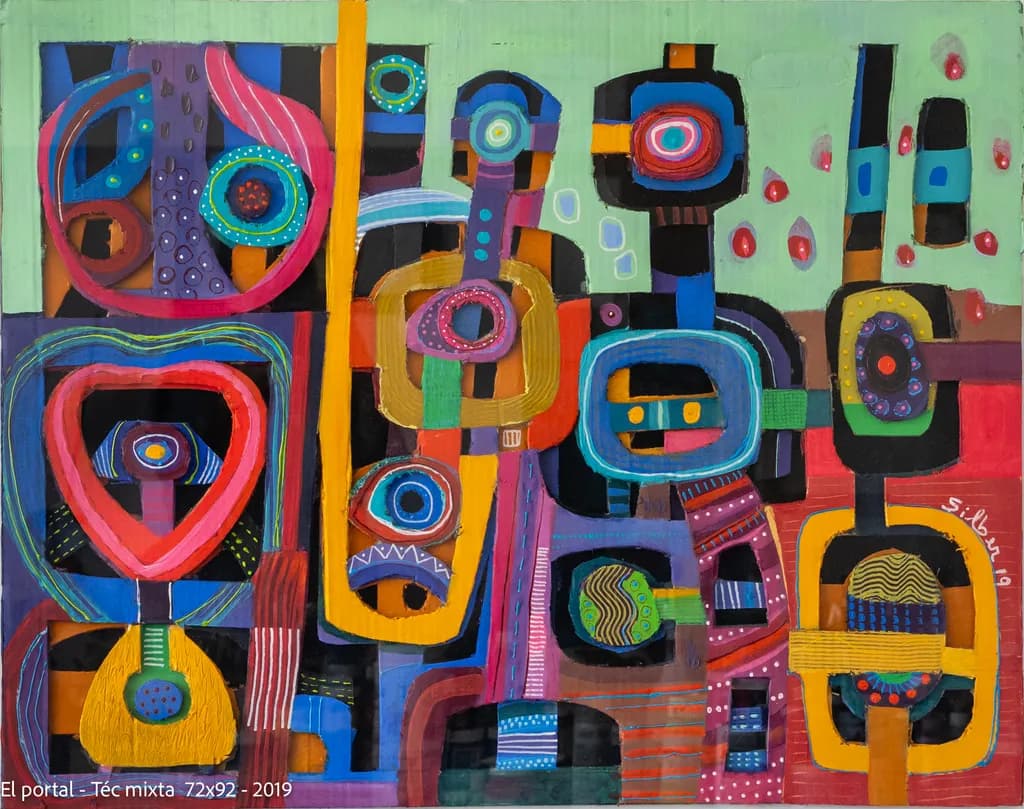 Vibrant Connections: A Colorful Journey Through Abstract Forms and Emotions