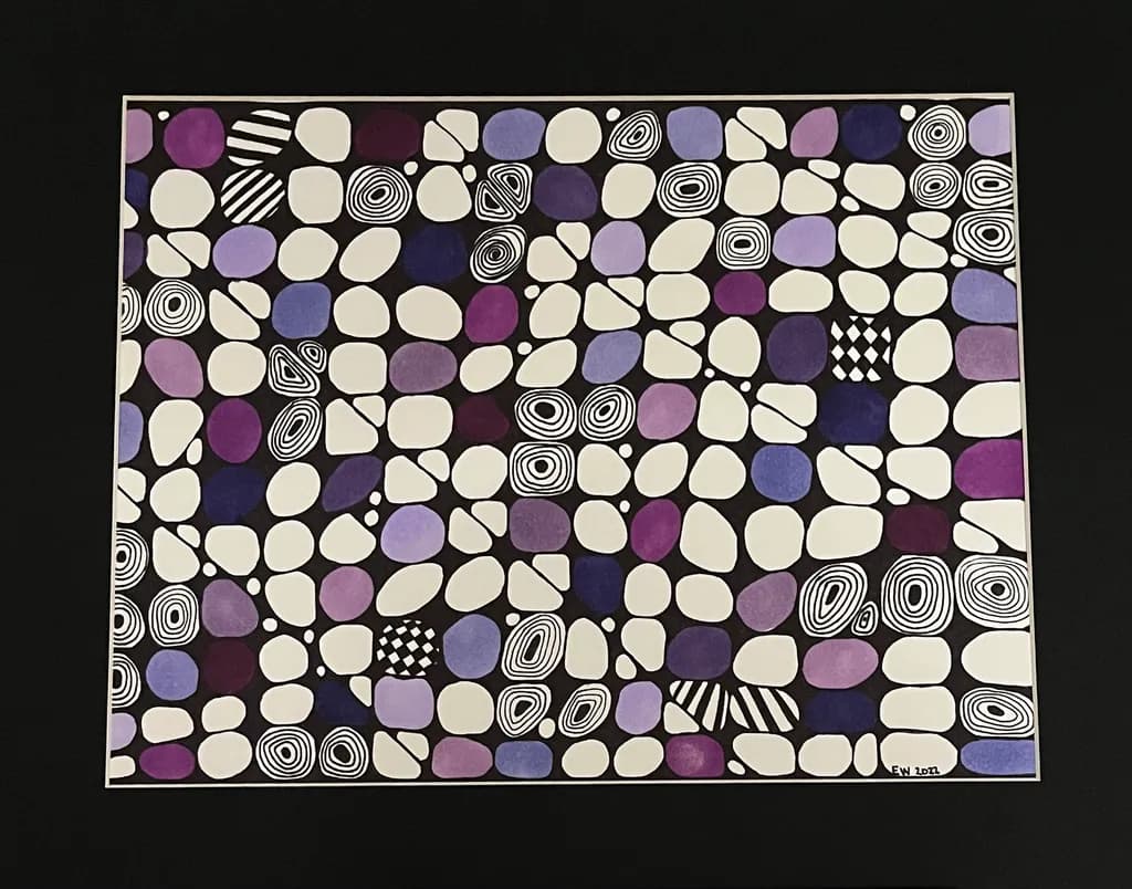 Colorful Geometric Harmony: An Abstract Exploration of Shapes and Patterns