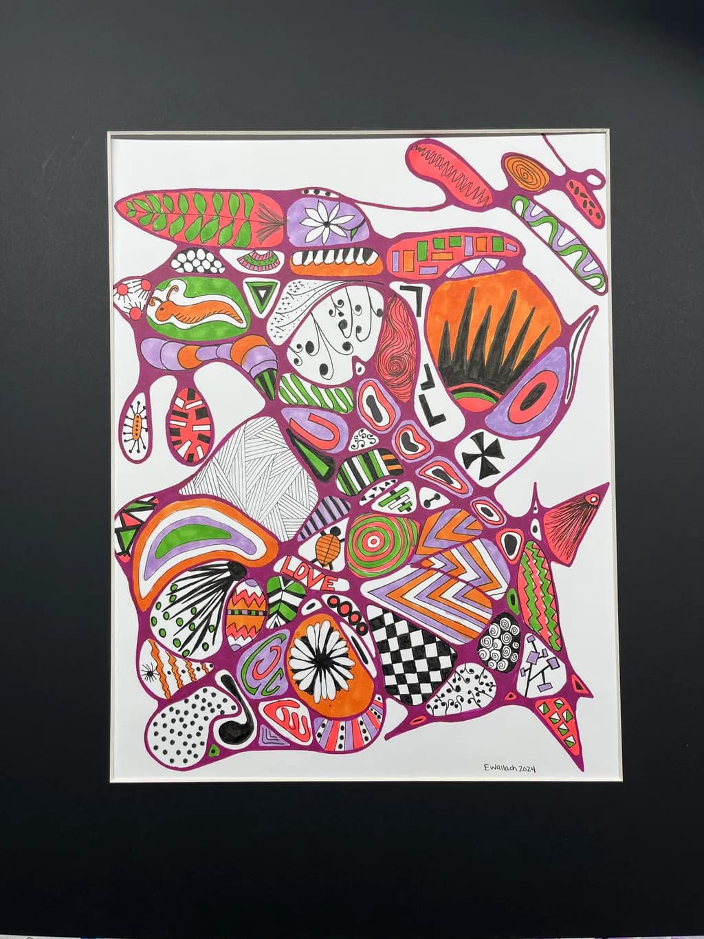 Vibrant Whimsy: A Kaleidoscope of Shapes and Colors in Abstract Harmony