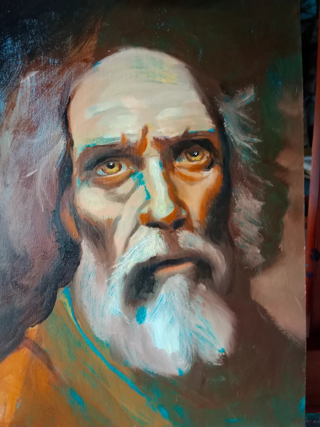 Ethereal Gaze: A Portrait of Wisdom and Resilience