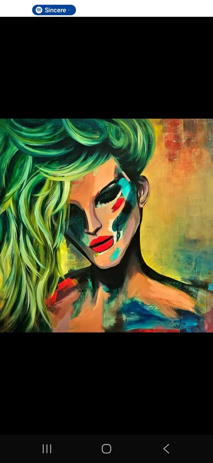 Vibrant Whimsy: A Colorful Portrait of Bold Expression