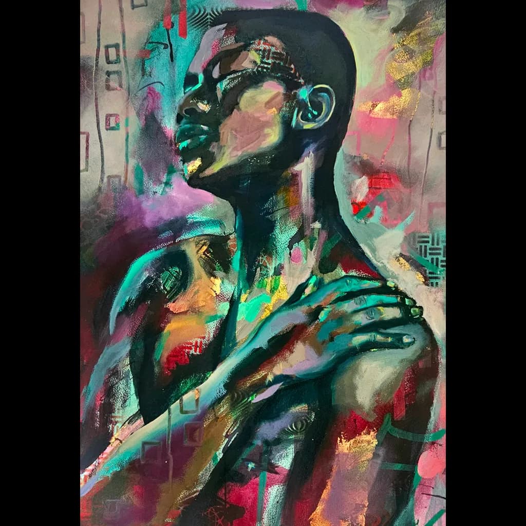 Vibrant Embrace: A Journey Through Abstract Expression and Emotion