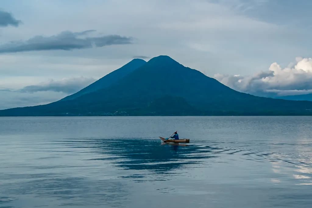 Fishing at Lake Atitlan