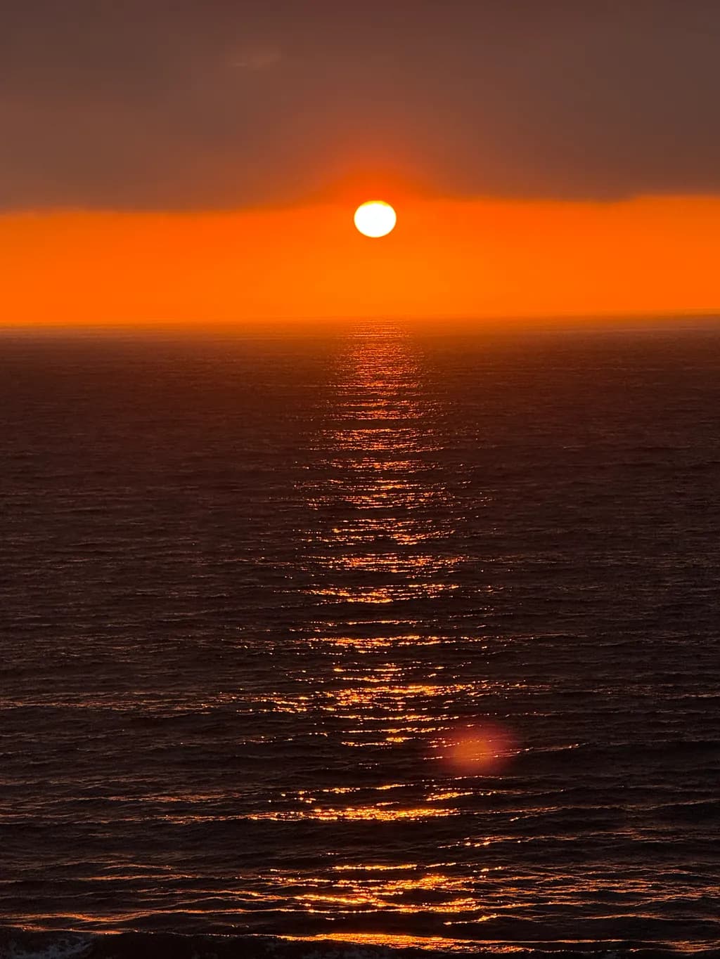 Eternal Sunset: A Serene Reflection on Ocean Waves