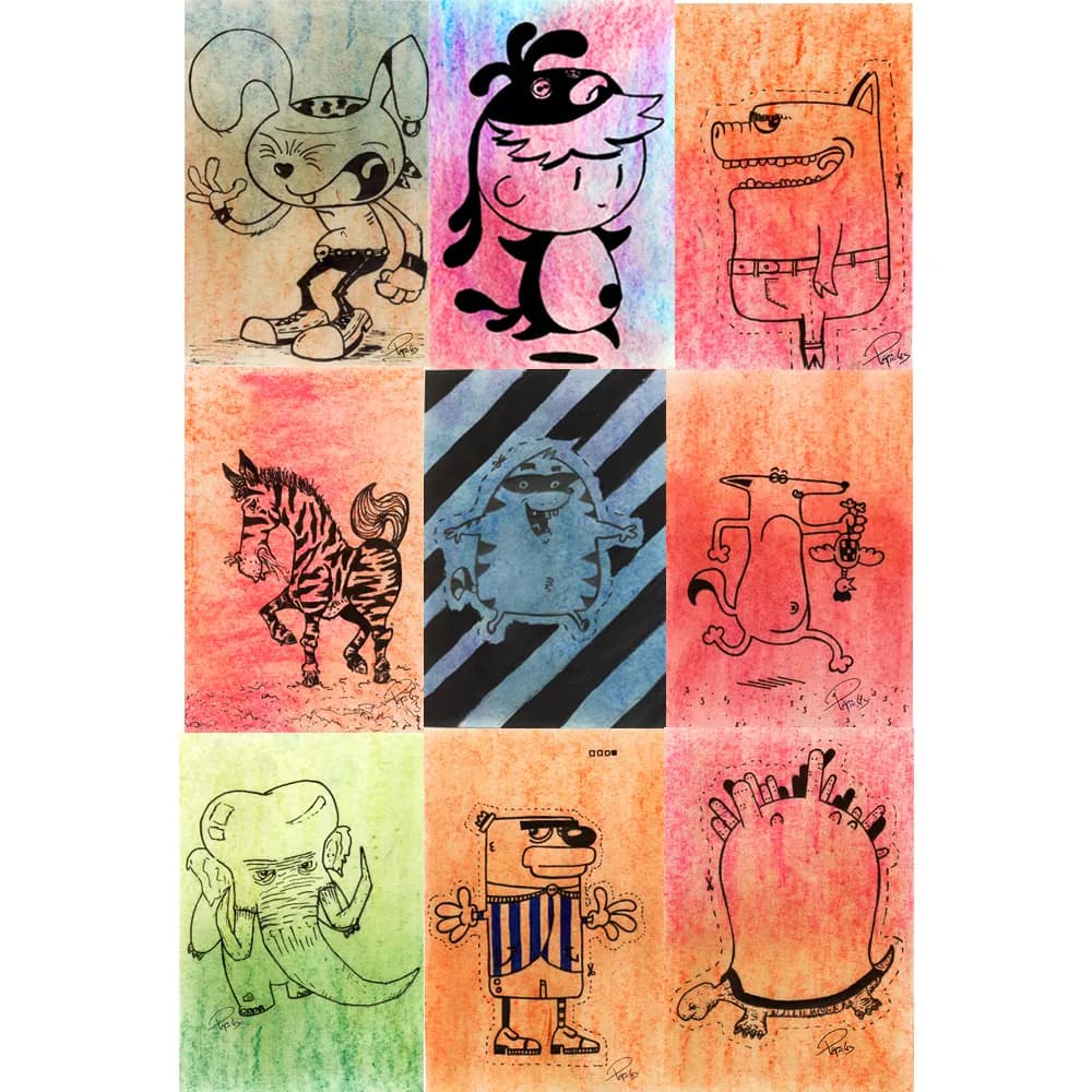 Whimsical Wonders: A Colorful Journey Through Quirky Characters and Playful Illustrations