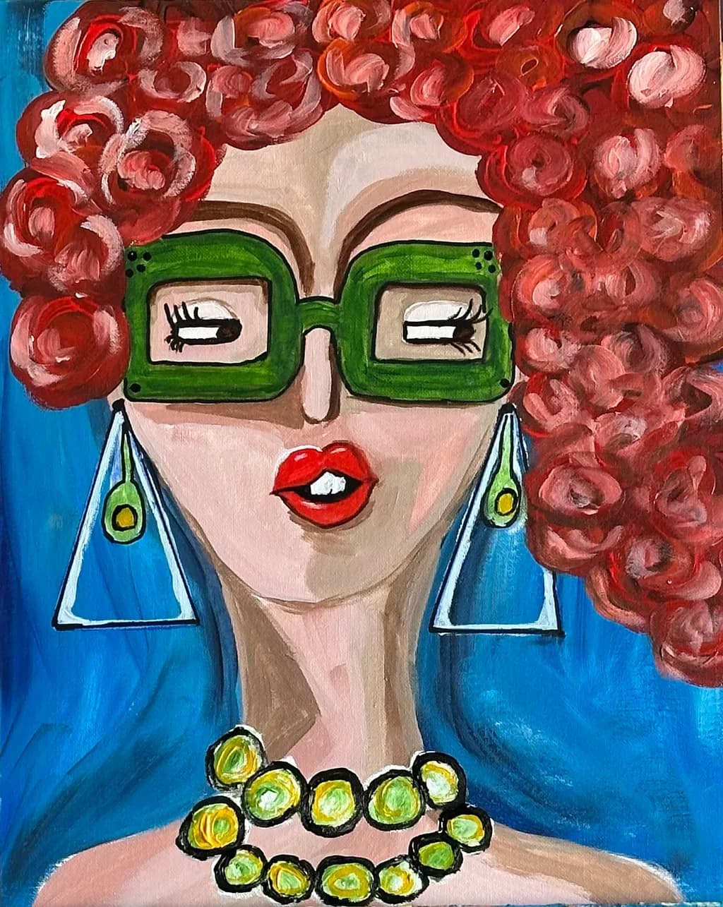 Vibrant Elegance: A Bold Portrait of Style and Confidence