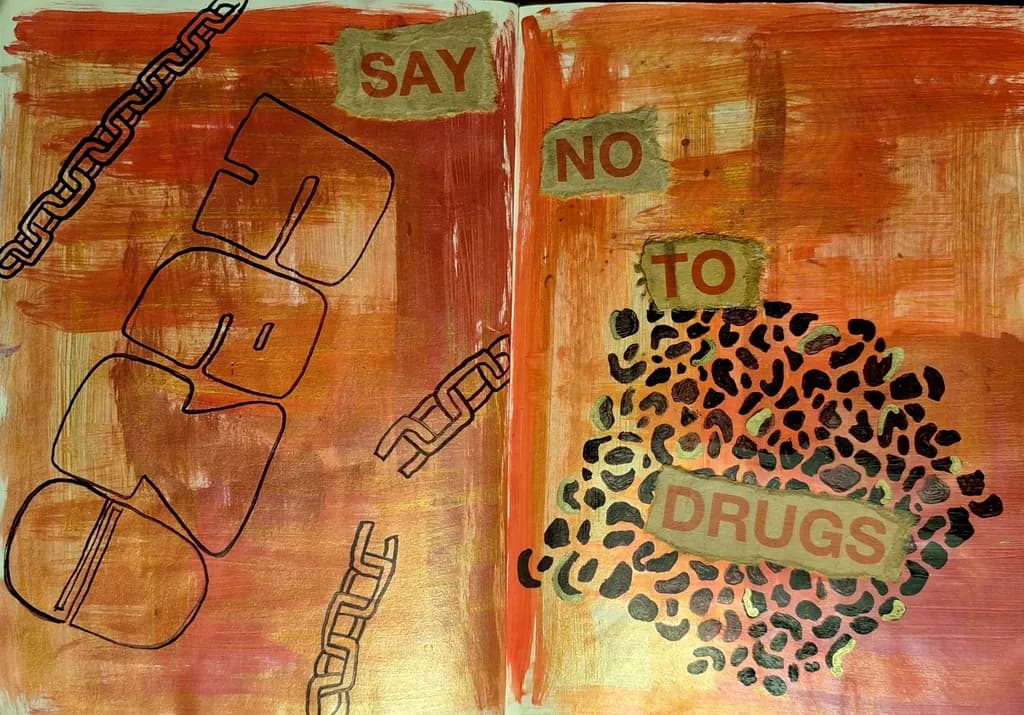 Say No to Drugs: A Bold Statement on Awareness and Creativity