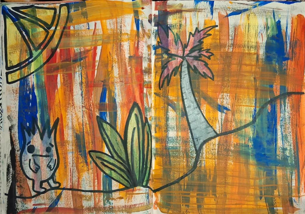 Whimsical Jungle Dreams: A Colorful Exploration of Nature and Imagination