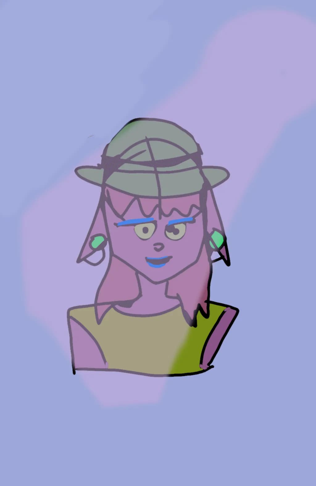 Quirky Violet Hat