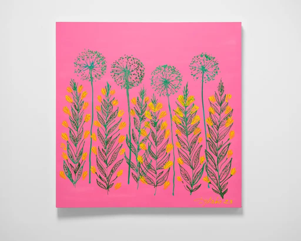 Vibrant Blossoms: A Colorful Abstract Botanical Journey Through Nature's Palette