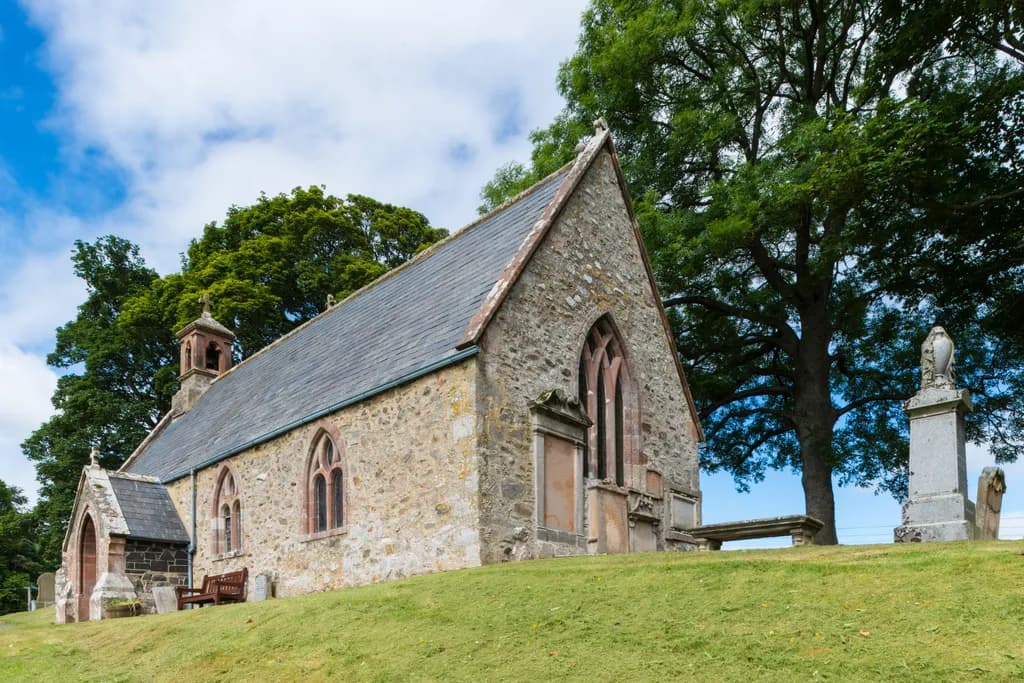 Whispers of Heritage: The Stone Kirk Amidst the Trees of East Lothian