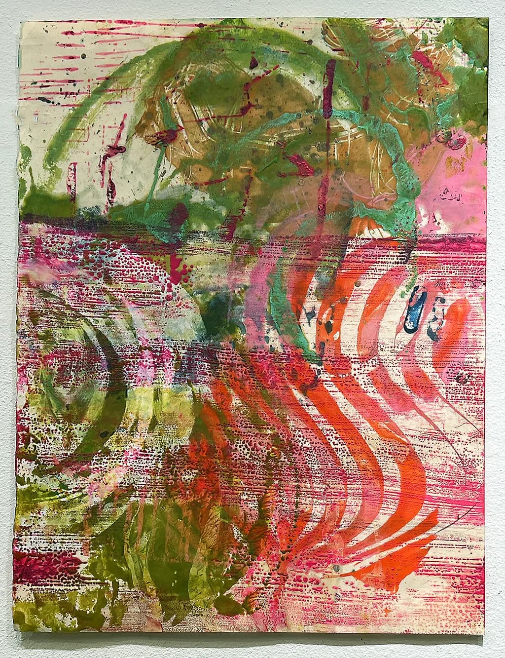 Vibrant Whirls: An Abstract Dance of Color and Texture