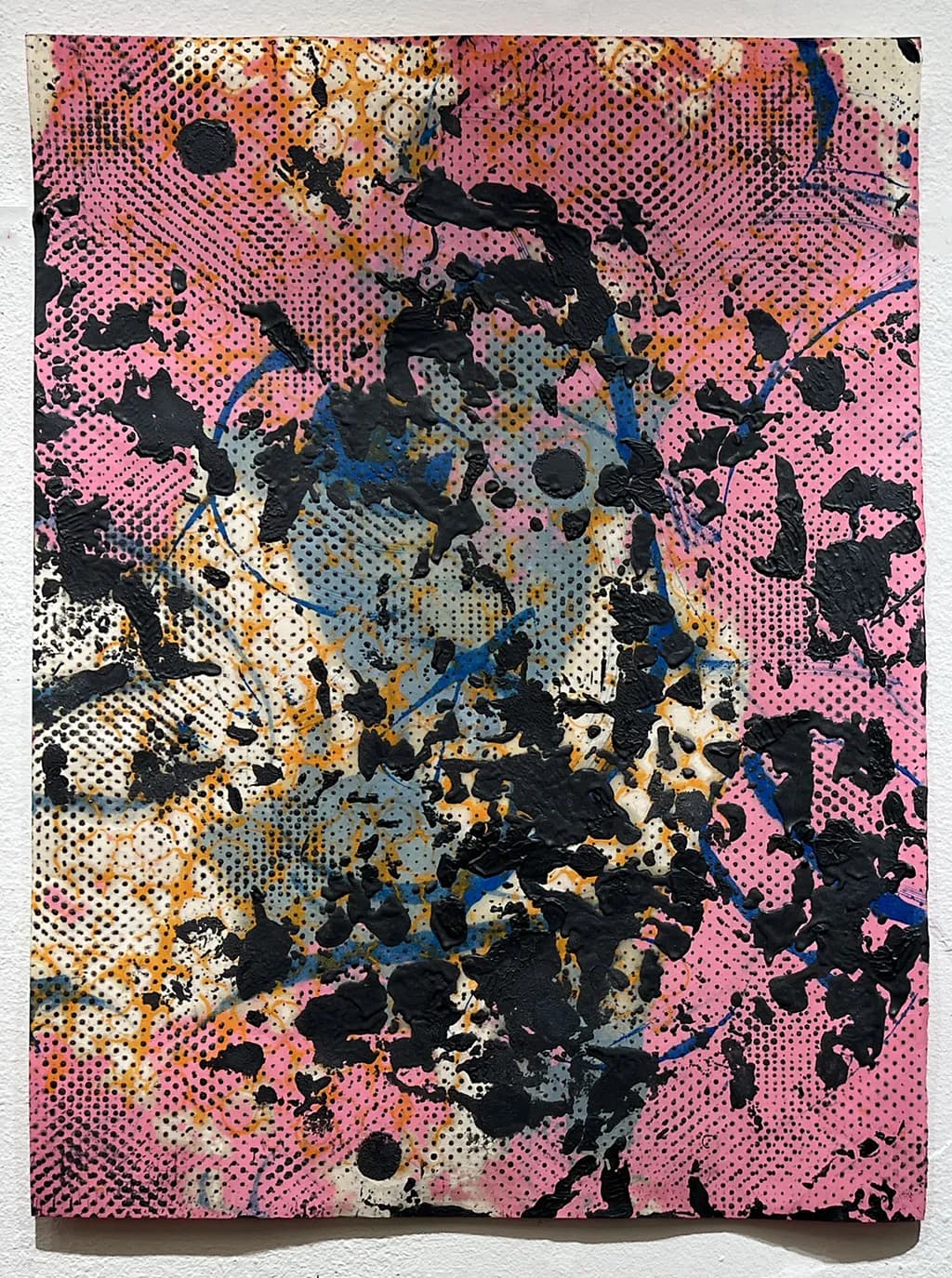 Vibrant Chaos: A Dance of Color and Texture