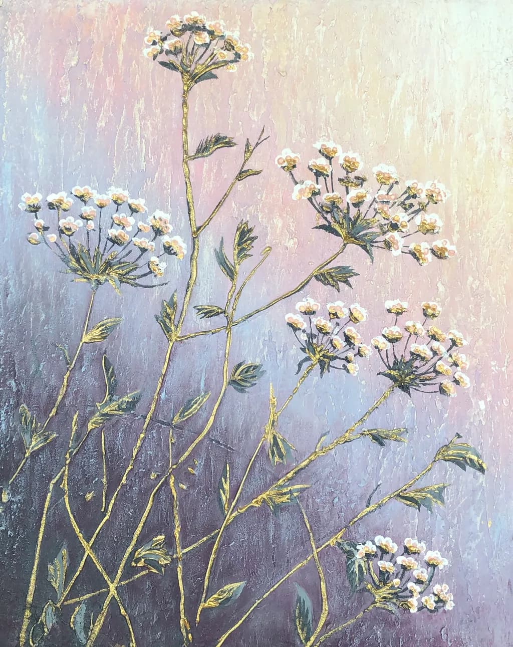 Whispers of Nature: Delicate Floral Textures in Soft Pastels