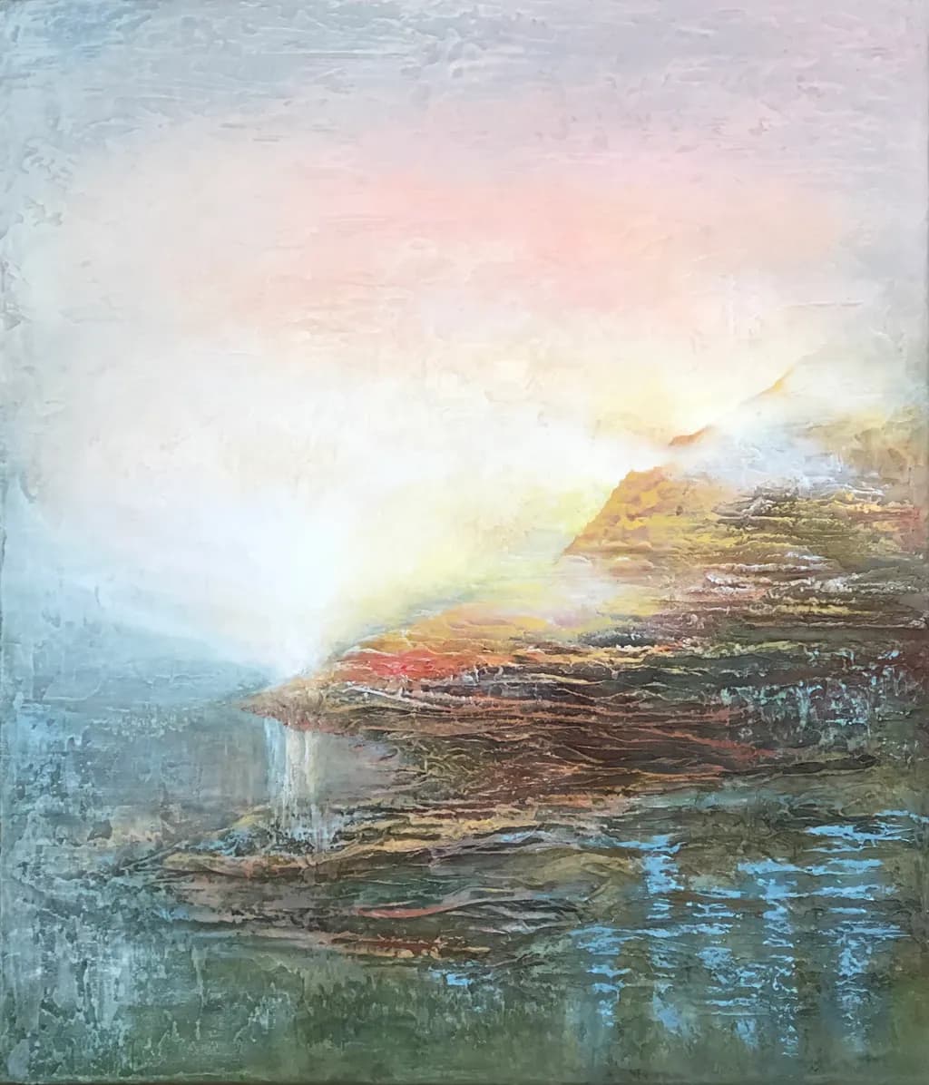 Whispers of Dawn: A Serene Landscape in Soft Hues