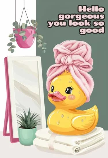 Charming Duckling: A Splash of Self-Love and Positivity