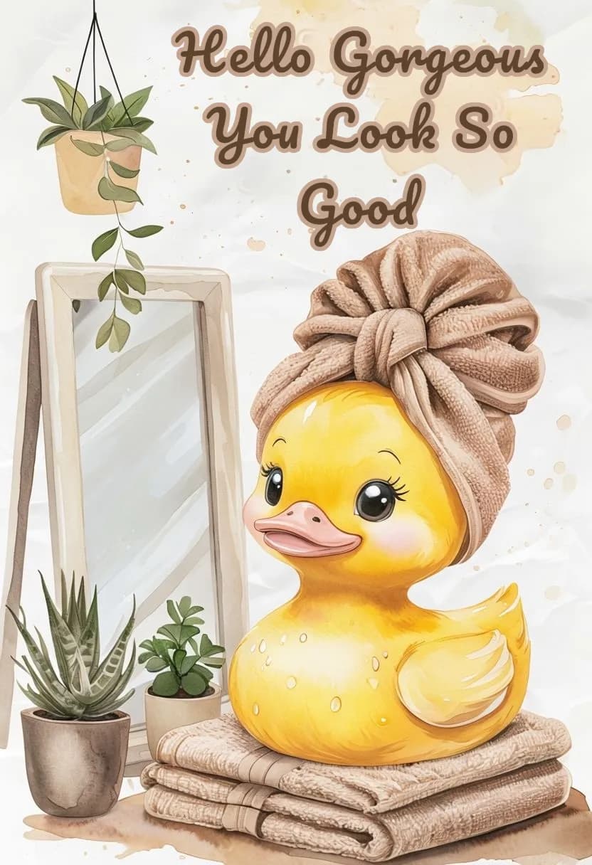 Whimsical Spa Duck: A Relaxing Touch of Cute Decor