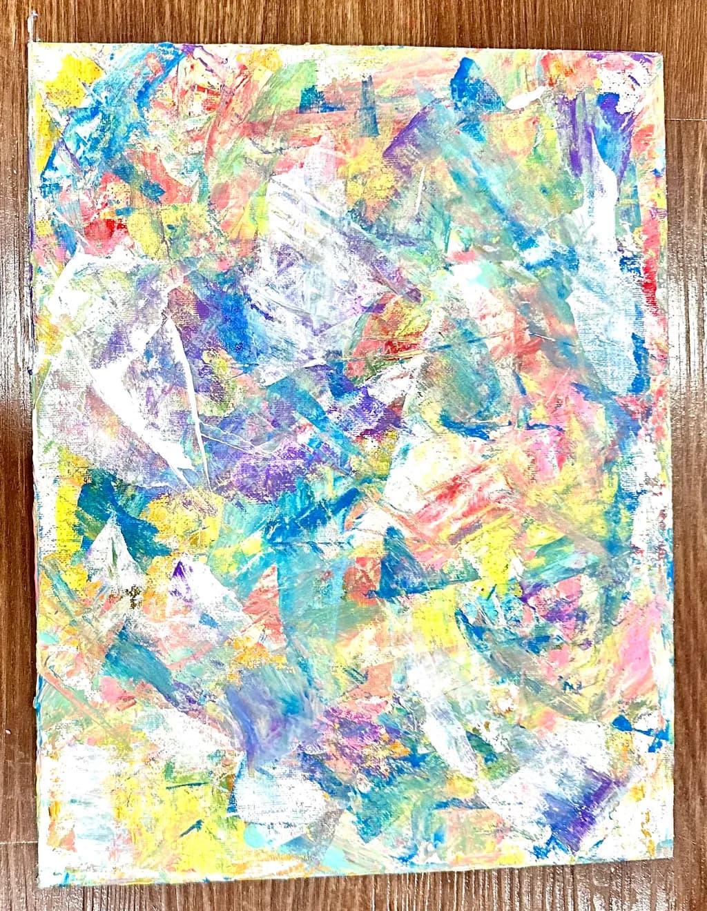 Vibrant Whirl: An Abstract Dance of Color and Texture