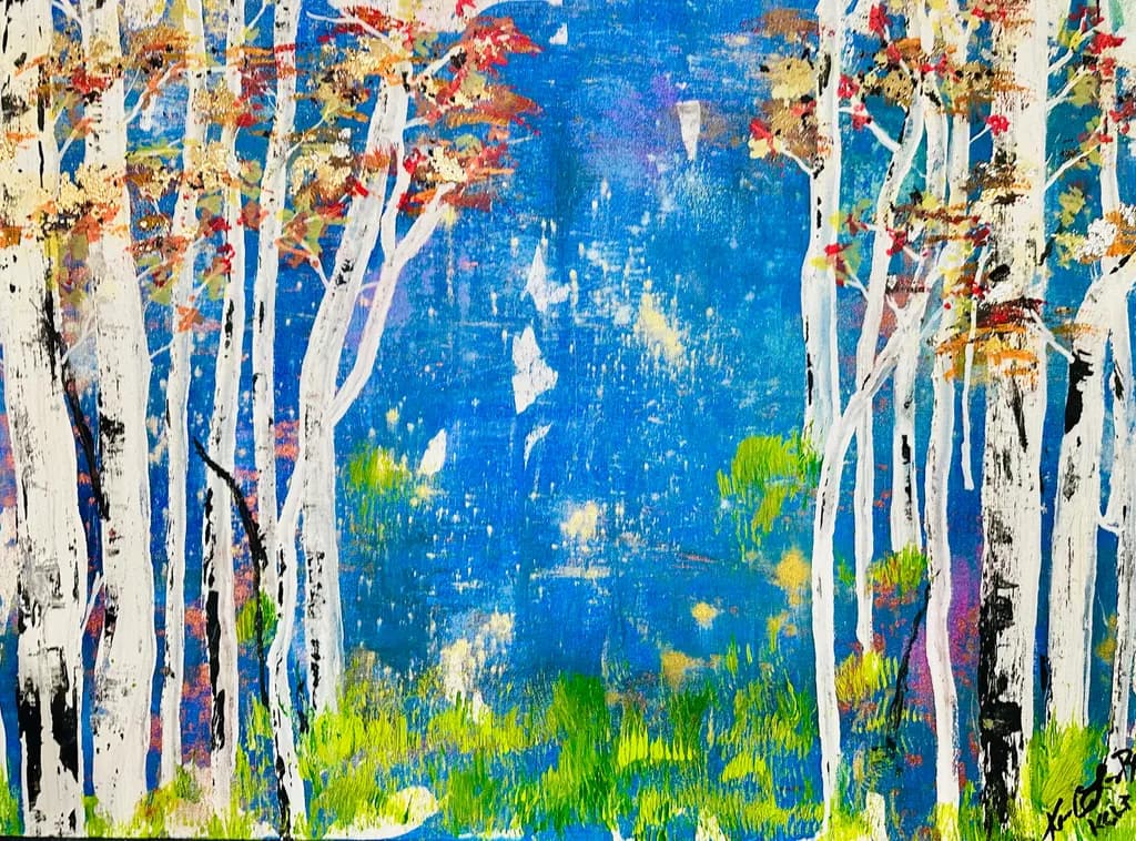 Whispers of Autumn: A Vibrant Forest Awakening