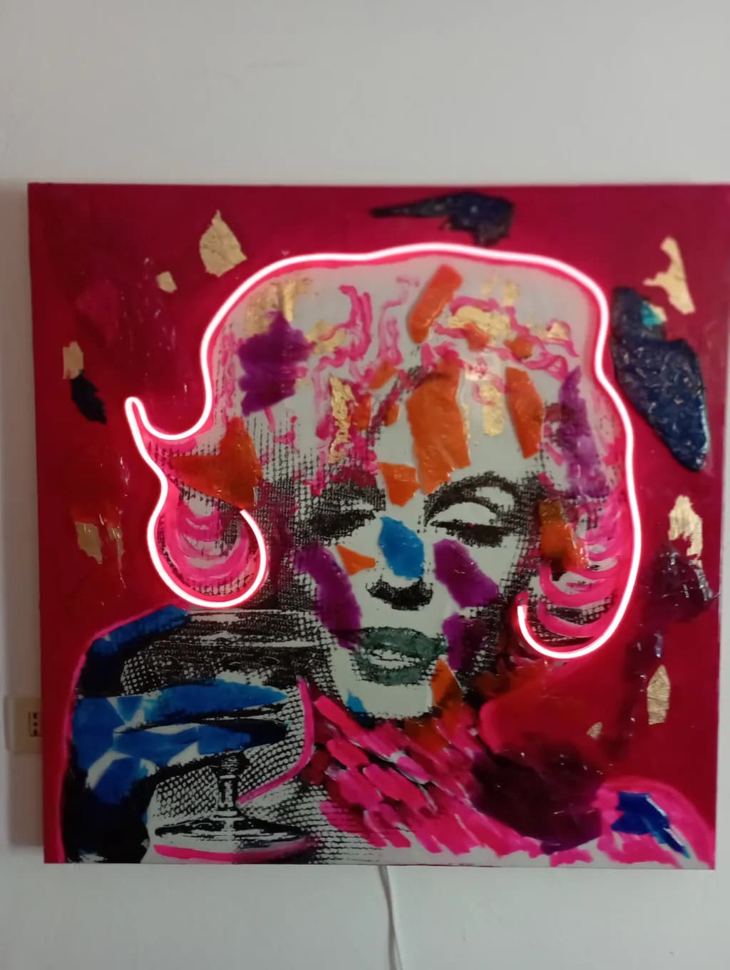 Neon Glamour: A Vibrant Tribute to Iconic Elegance