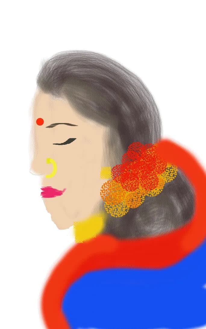 Whispers of Grace: A Contemporary Portrait of Serenity and Strength